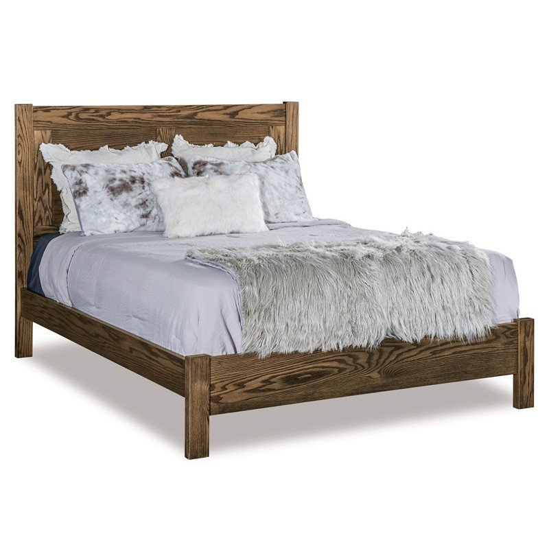 Low Profile Minimalist Panel Bed - Solid Wood | DutchCrafters
