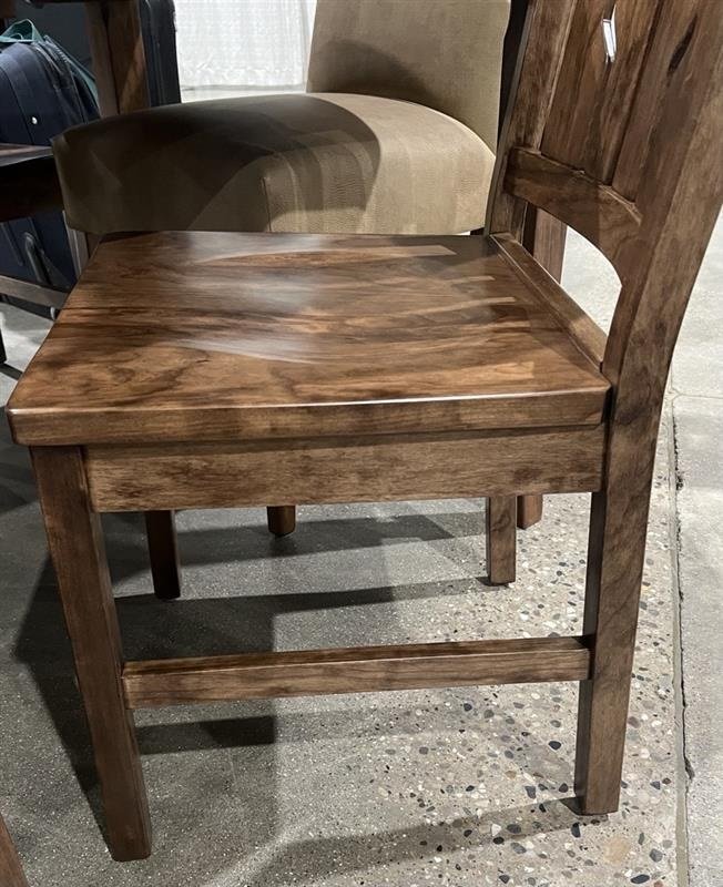 木製ダイヤモンドパターン椅子 Amish Mission Diamond Back Dining Chair - Real Solid Wood Chair