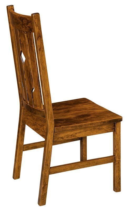 Amish Mission Diamond Back Dining Chair - Real Solid Wood Chair