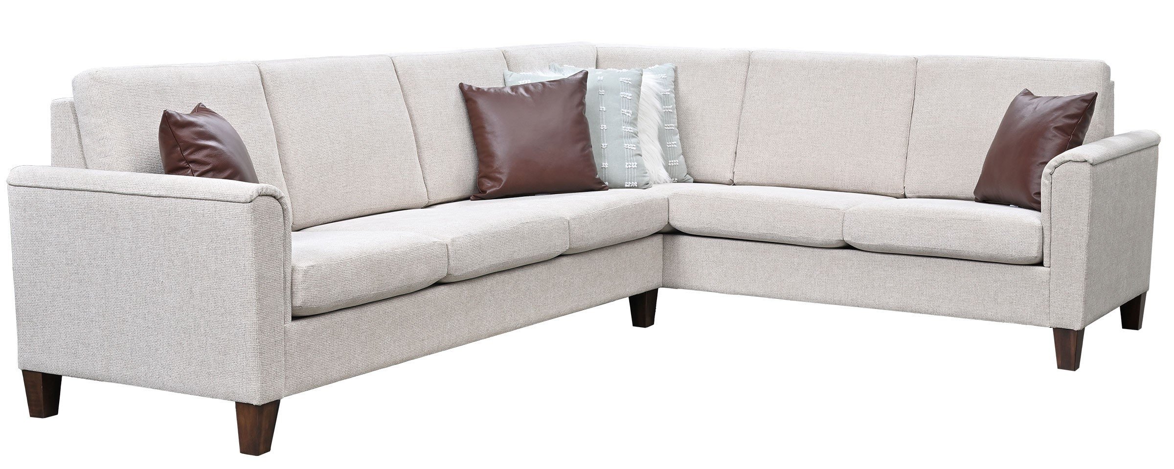 Maya Transitional Custom Sectional Sofa from DutchCrafters Furniture
