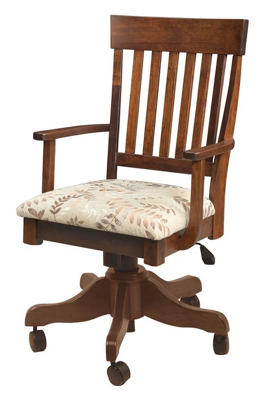 Simplicity Gas Lift Desk Chair from DutchCrafters Amish Furniture