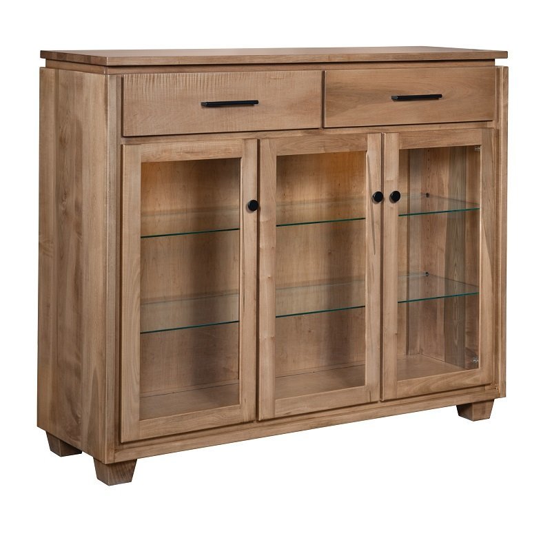 Squared Edge Tall Buffet Cabinet from DutchCrafters Amish Furniture