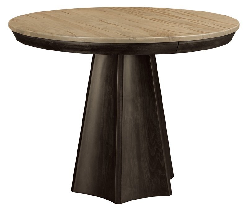 Modern Single Pedestal Bar Table from DutchCrafters Amish Furniture