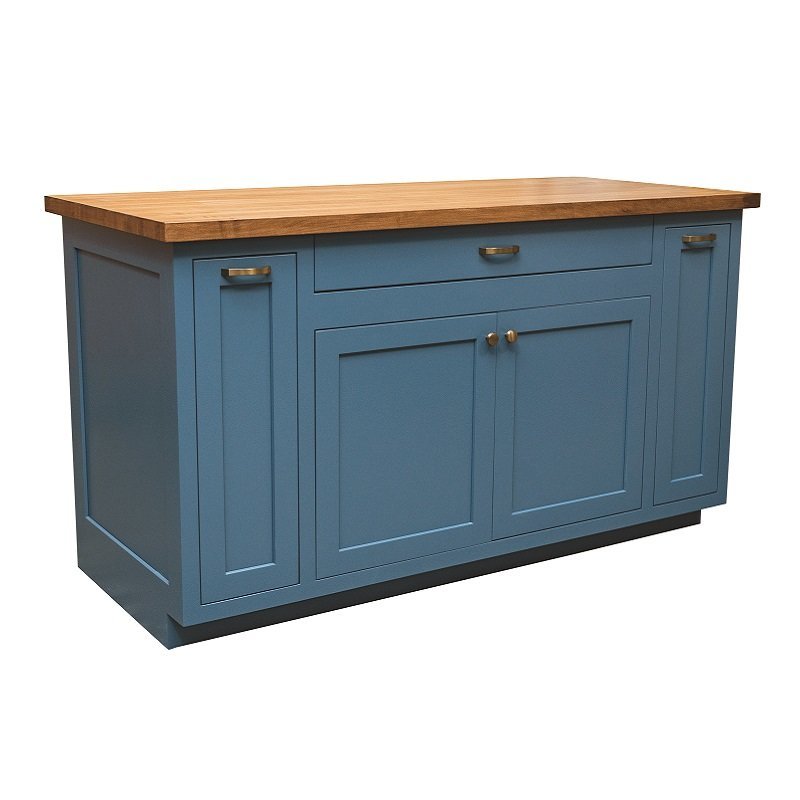 Shaker Freestanding Kitchen Island Cabinet with Optional Top from