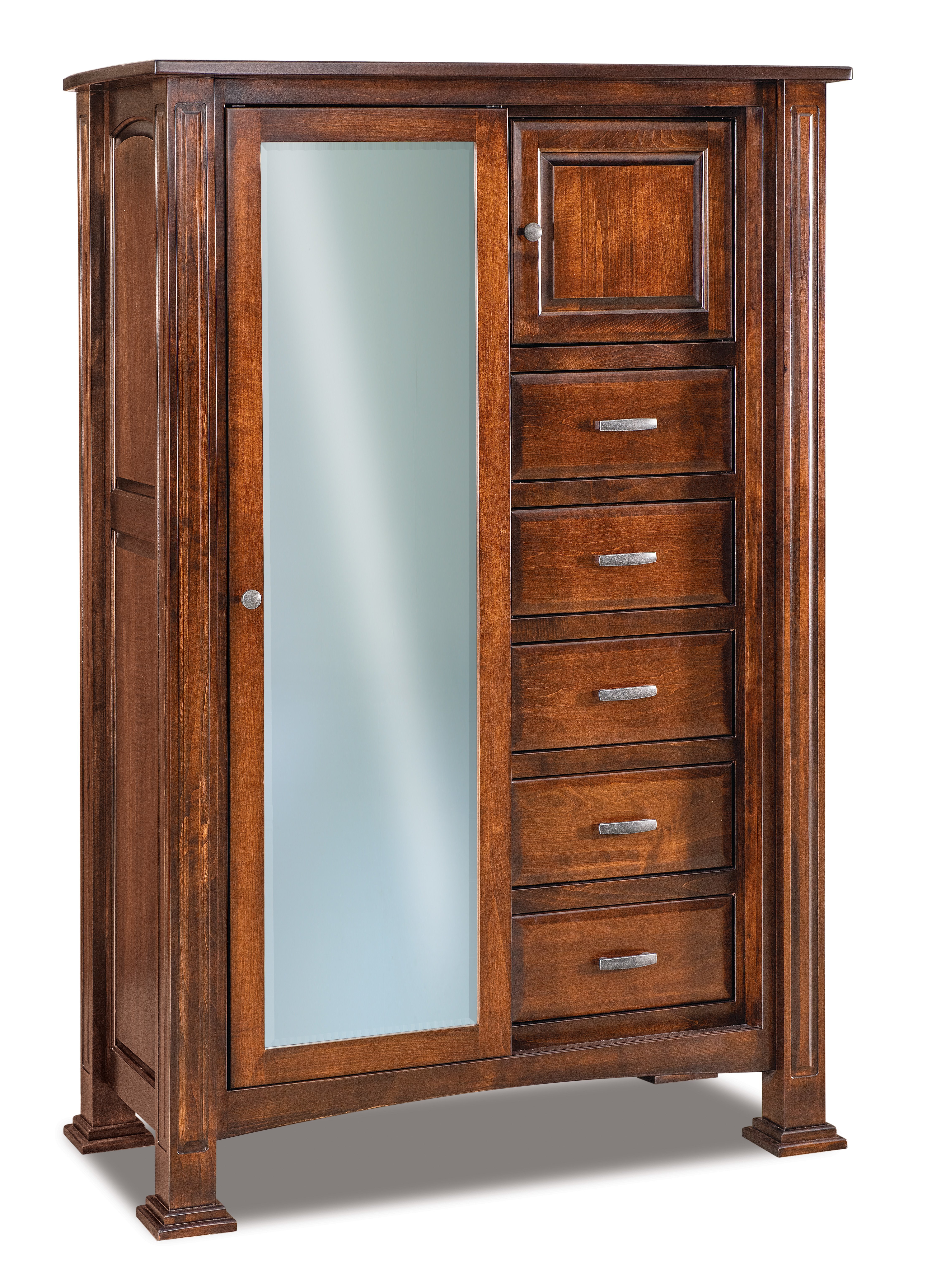 Hardwood Chifferobe with Sliding Door from DutchCrafters Amish