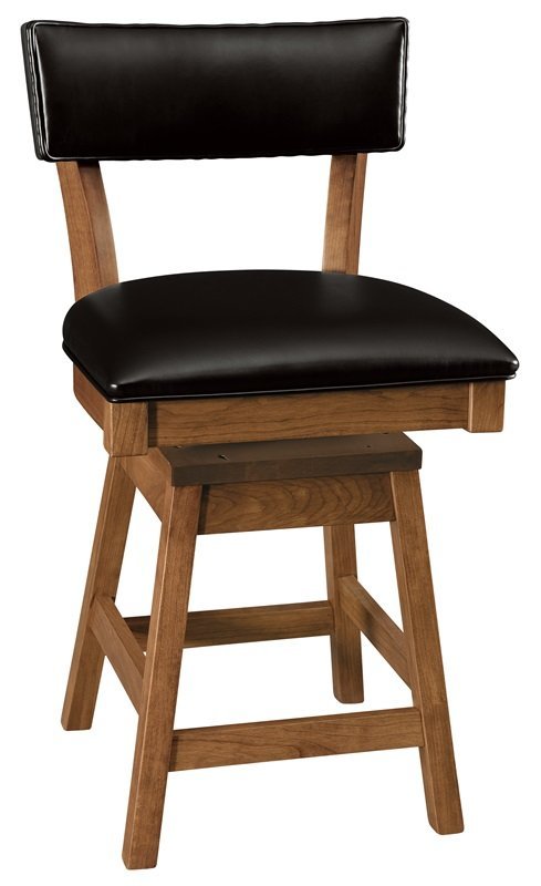 Alstead Mid-Century Modern Swivel Stool from DutchCrafters Amish