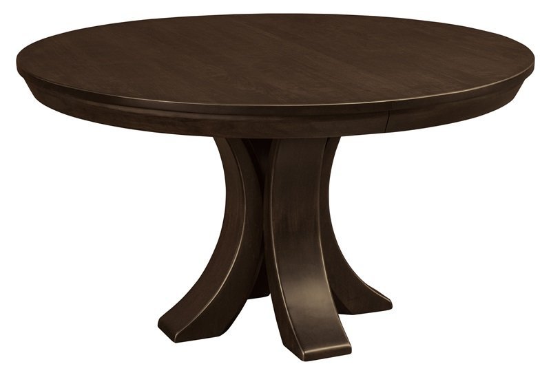 Curved Single Pedestal Dining Table from DutchCrafters Amish Furniture