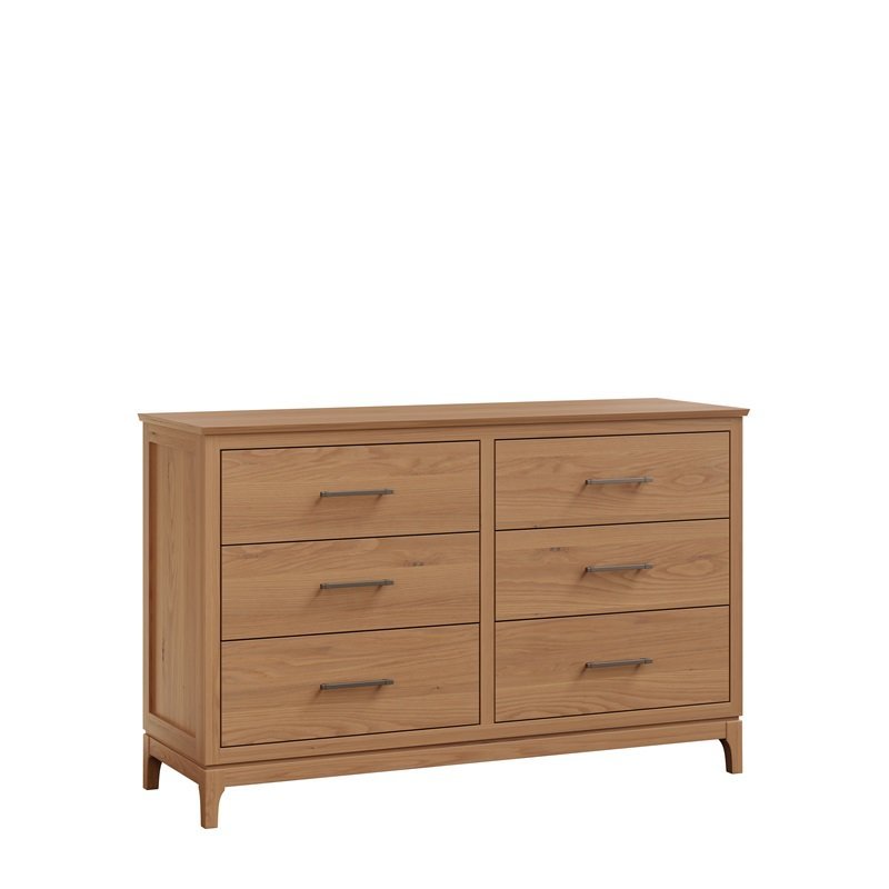Amish Solid Wood 6‑Drawer Dresser with Mirror Option | DutchCrafters