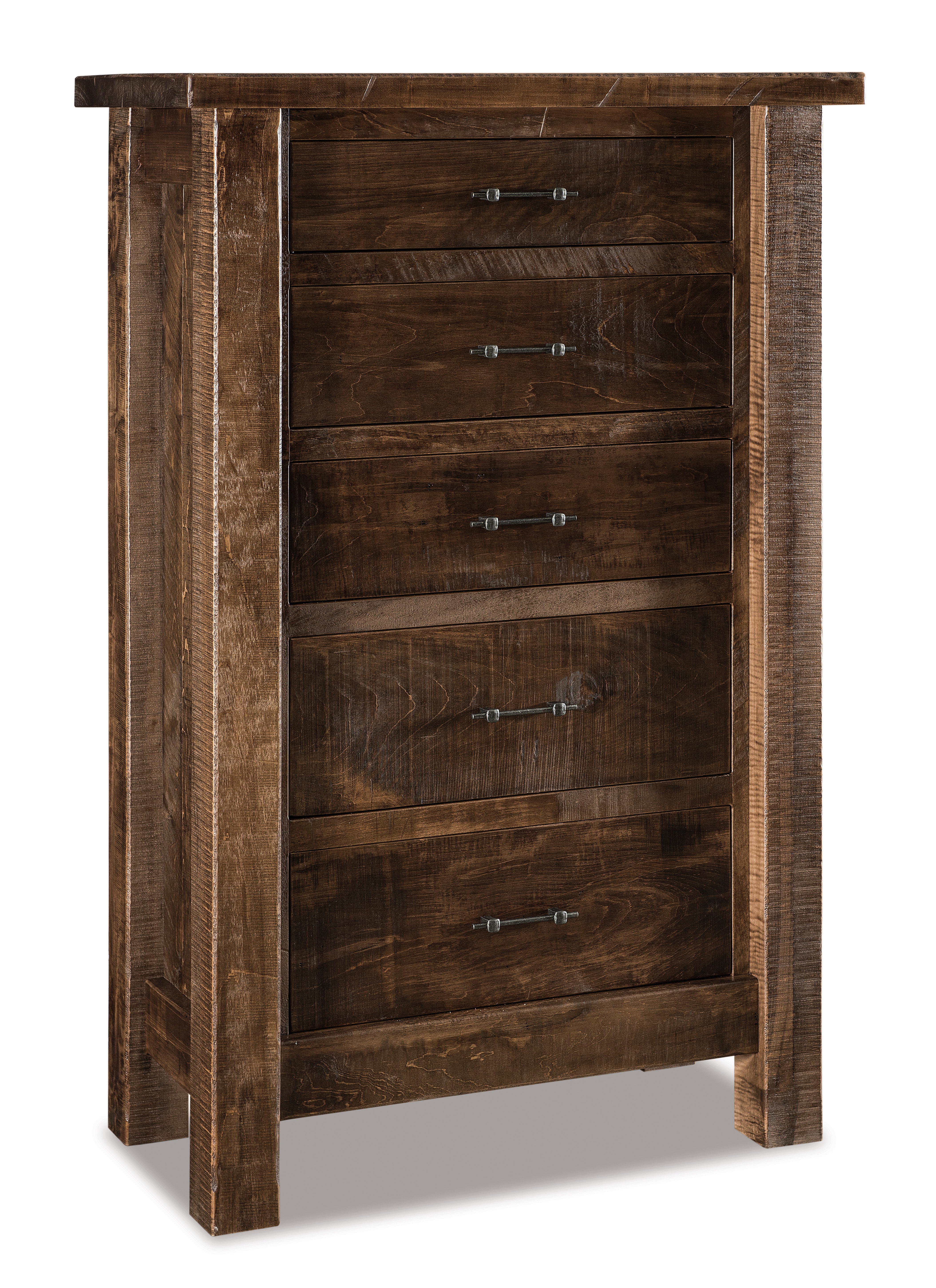 Rustic Wood 5-Drawer Chest of Drawers from DutchCrafters Amish