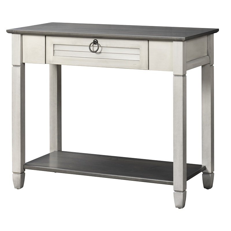 Coastal Wooden Sofa Table from DutchCrafters Amish Furniture