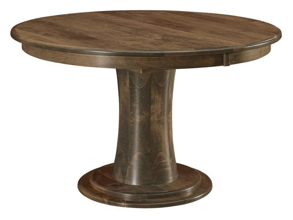 Handcrafted Amish Round Pedestal Table | Modern Solid Wood