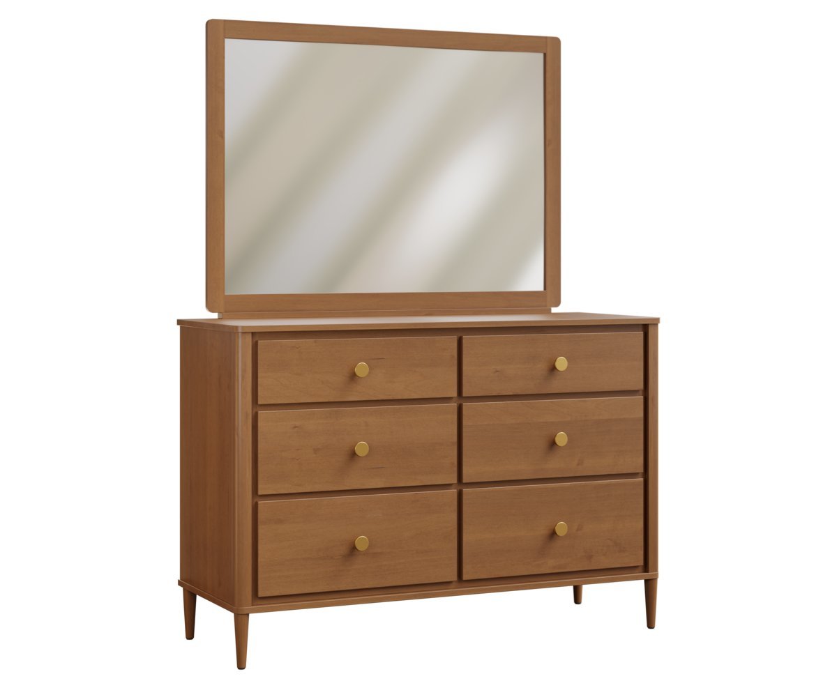 Simplicity 56" Dresser with Optional Mirror from DutchCrafters Amish