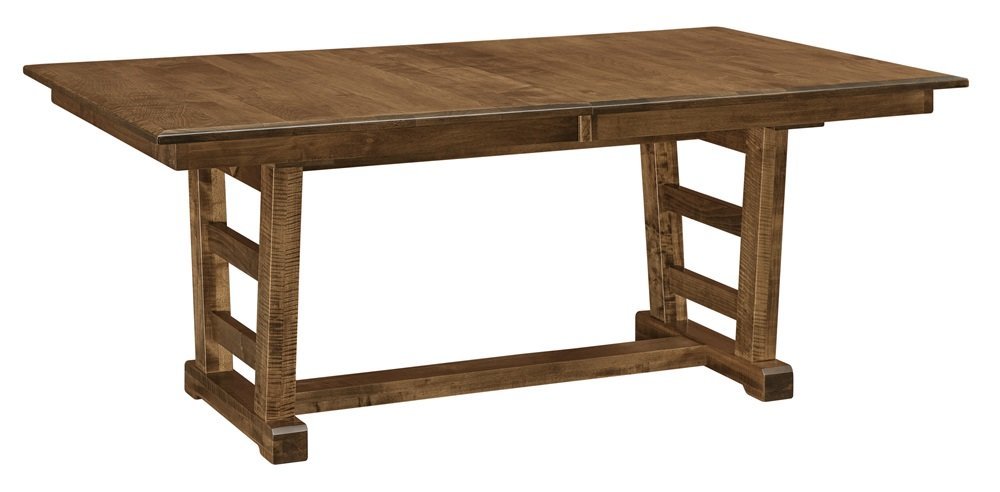 Handcrafted Solid Wood Trestle Table | Amish Quality Design