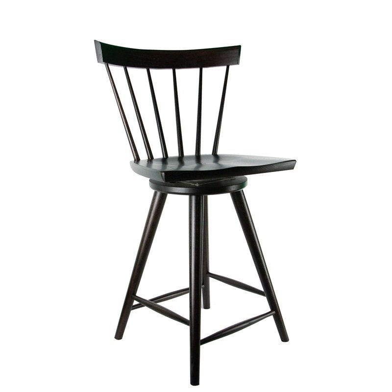 Amish Crafted Modern Farmhouse Swivel Stool - Solid Wood