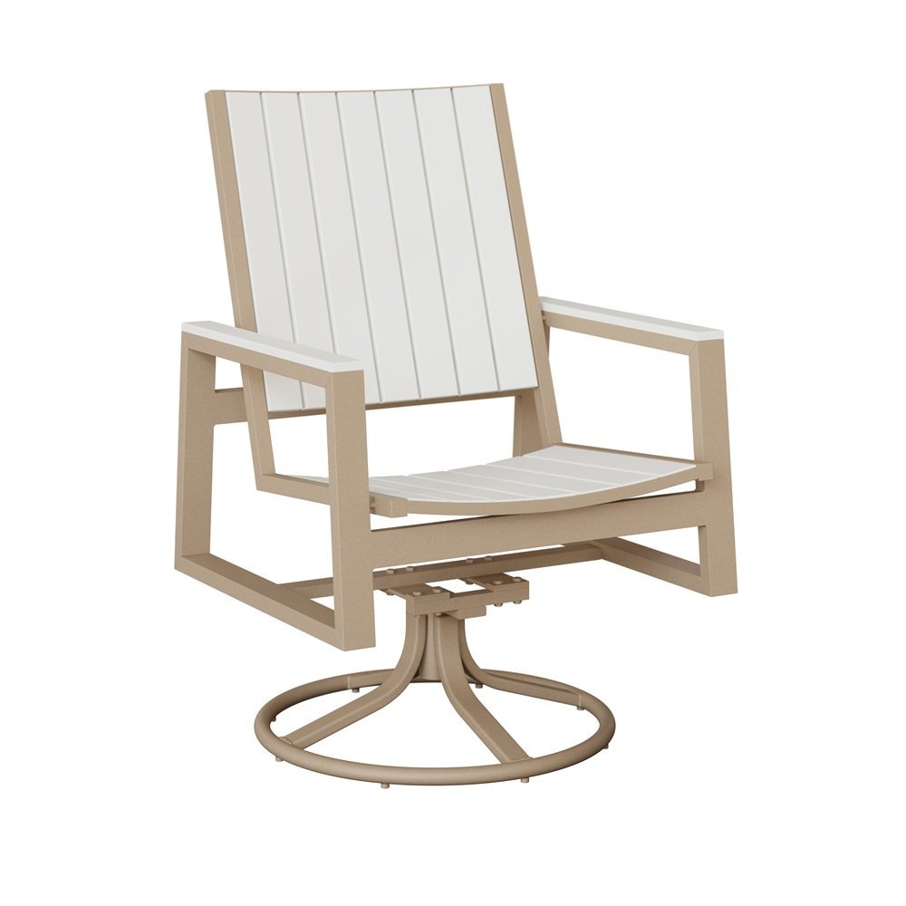 Vida Poly Swivel Rocker Dining Chair from DutchCrafters Amish