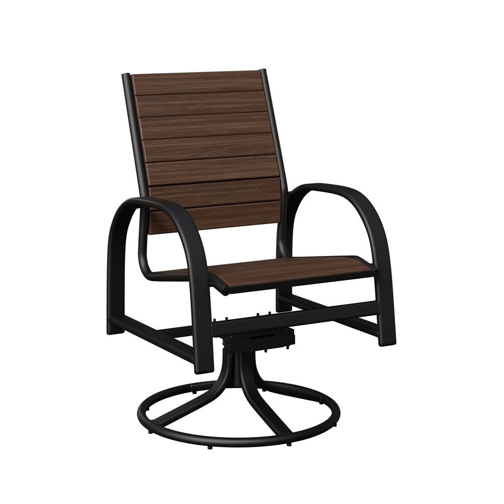 Murphy Aluminum Swivel Rocker Dining Chair from DutchCrafters Amish