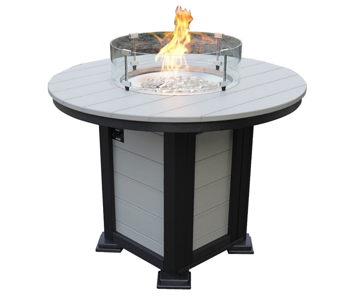 Oakley Round Poly Fire Table from DutchCrafters Amish Furniture