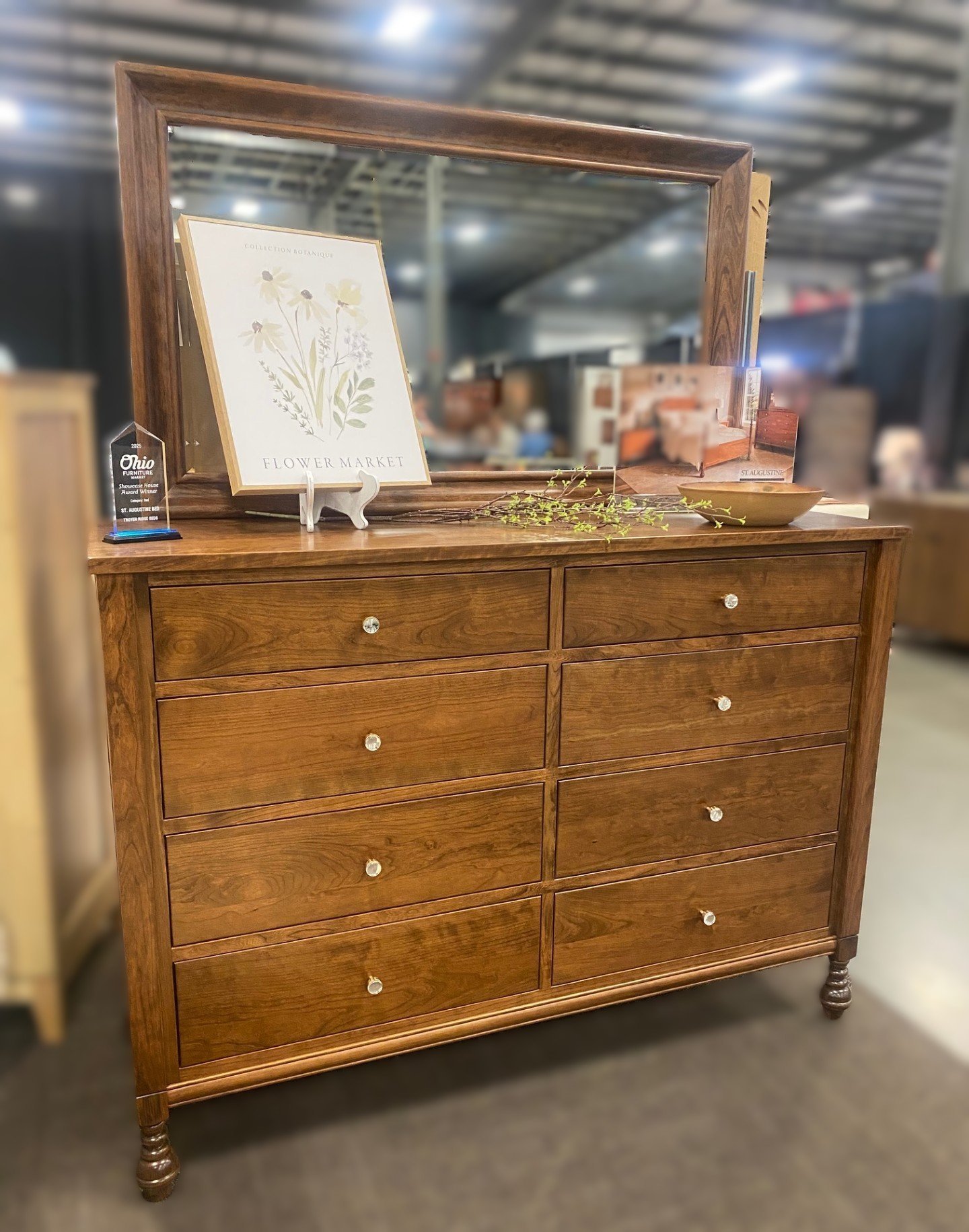 tall dresser with gold hardware Amish Ellery 8 Drawer Optional Mirror cult-conscious
