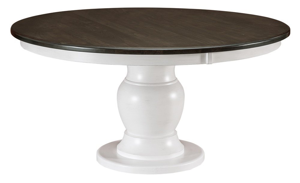 Single Pedestal Restaurant Dining Table by DutchCrafters Amish