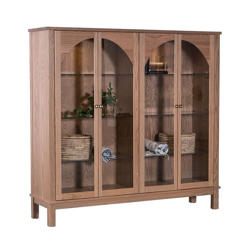 Modern Arched Storage Cabinet from DutchCrafters Amish Furniture