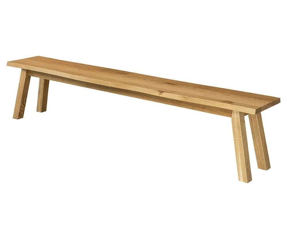 Solid Wood Boca Dining Bench from DutchCrafters Amish Furniture