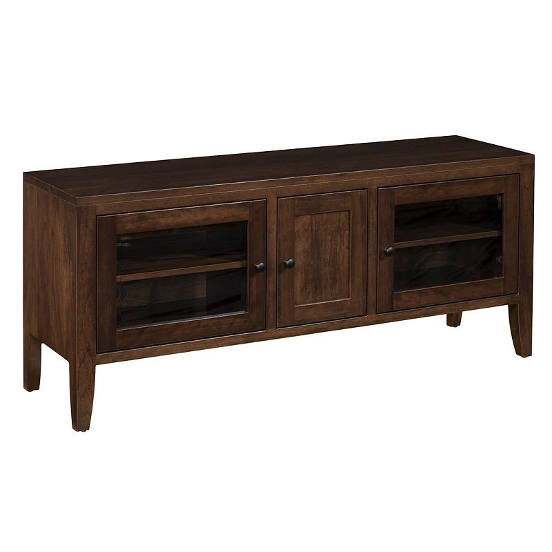 Solid Wood TV Media Console Cabinet | Amish Made Entertainment Center