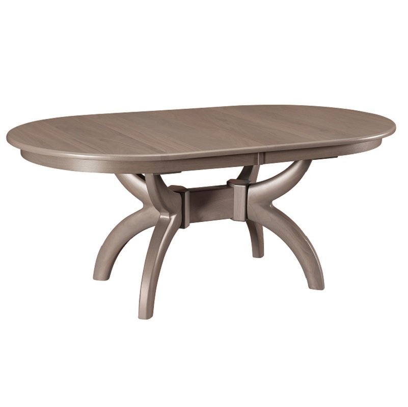 Modern Double Pedestal Dining Table from DutchCrafters Amish Furniture