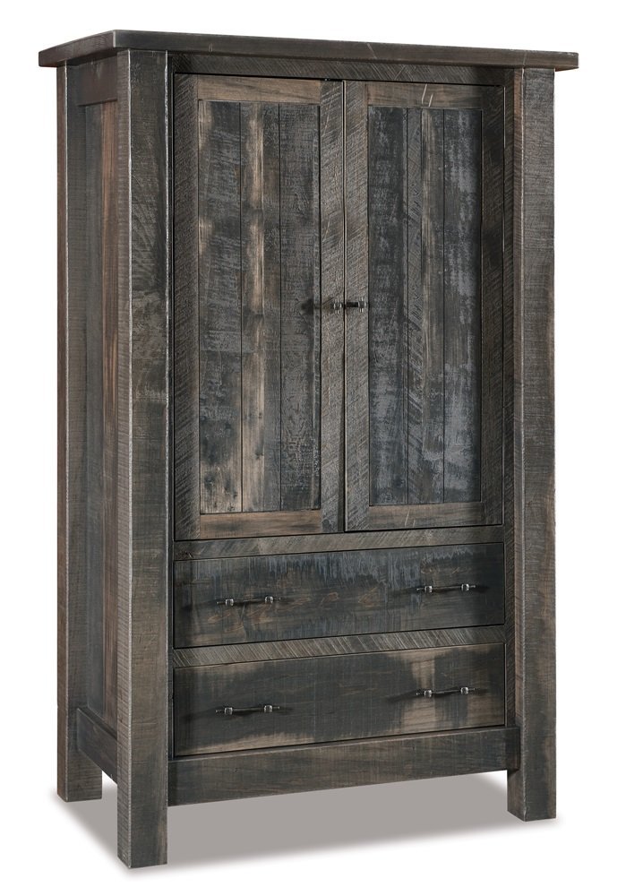 Dutton Rustic 2-Door Armoire from DutchCrafters Amish Furniture