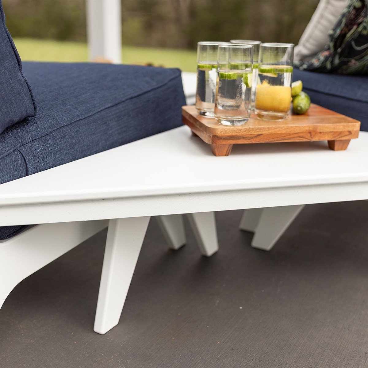 Angled Accessory Table from DutchCrafters Amish Furniture
