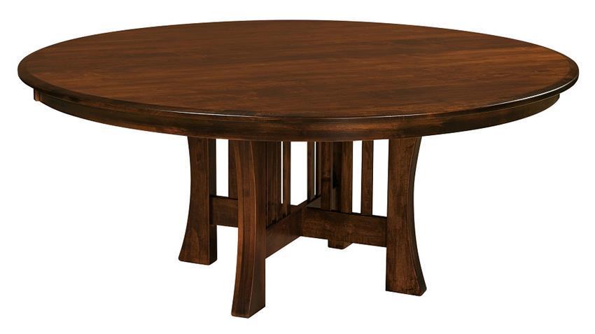 Mission Style Restaurant Round Dining Table | Premium Commercial
