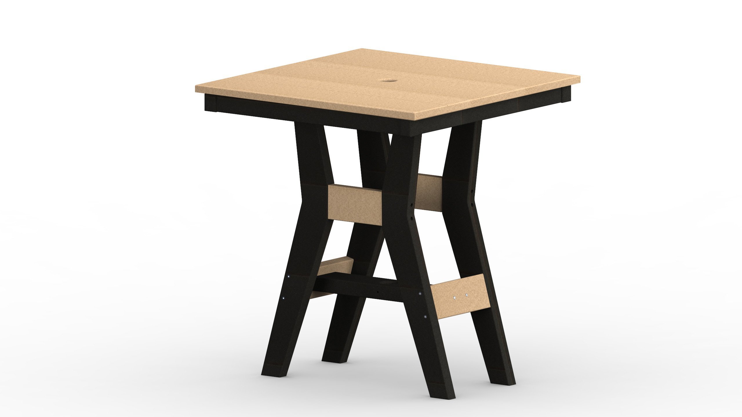 Berlin Gardens Harbor 28" Commercial Outdoor Square Poly Table |