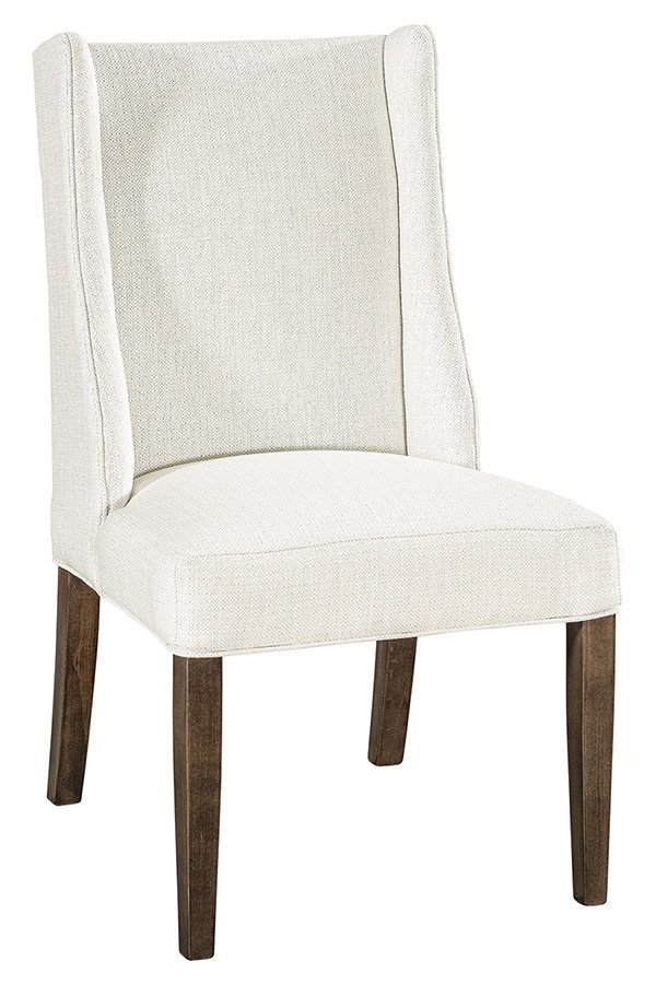 American Made Upholstered Wing Back Dining Chair - Amish Quality