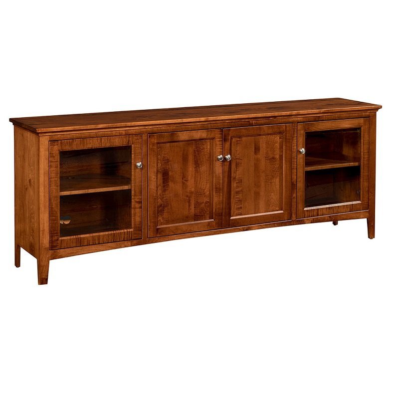 Beau Media Cabinet with Doors from DutchCrafter Amish Furniture