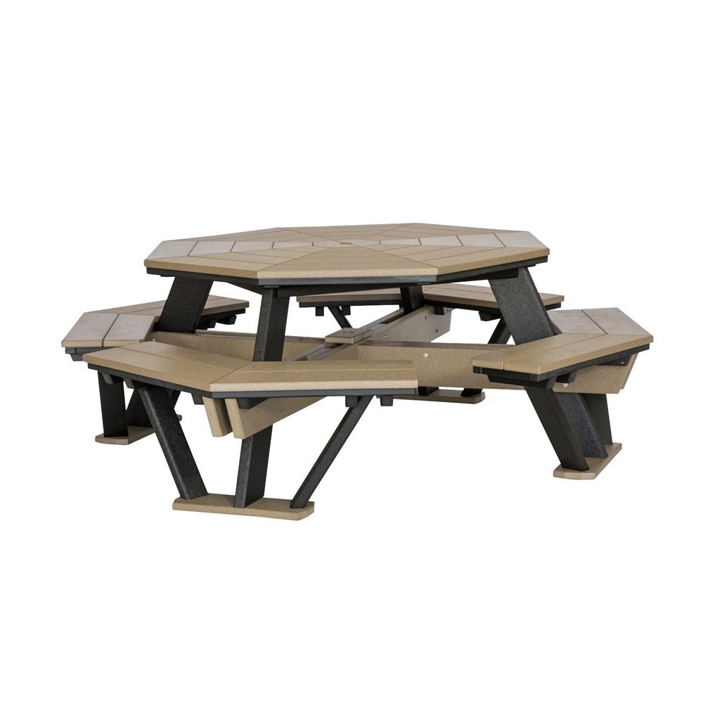 Poly 80" Octagonal Picnic Table with Benches |