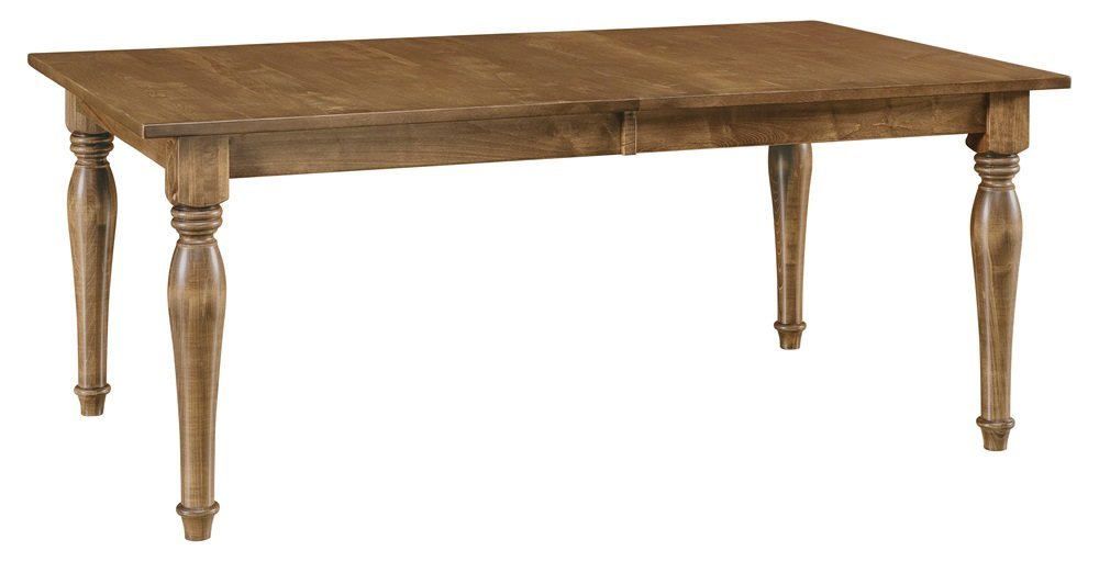 Amish Farmhouse Dining Table - Turned Legs | Solid Wood