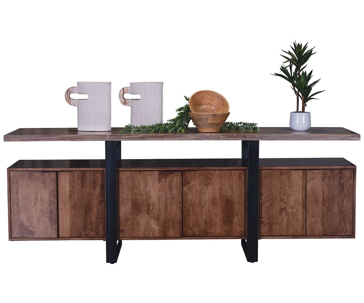 Amish Crafted Solid Wood Modern Storage Sideboard |