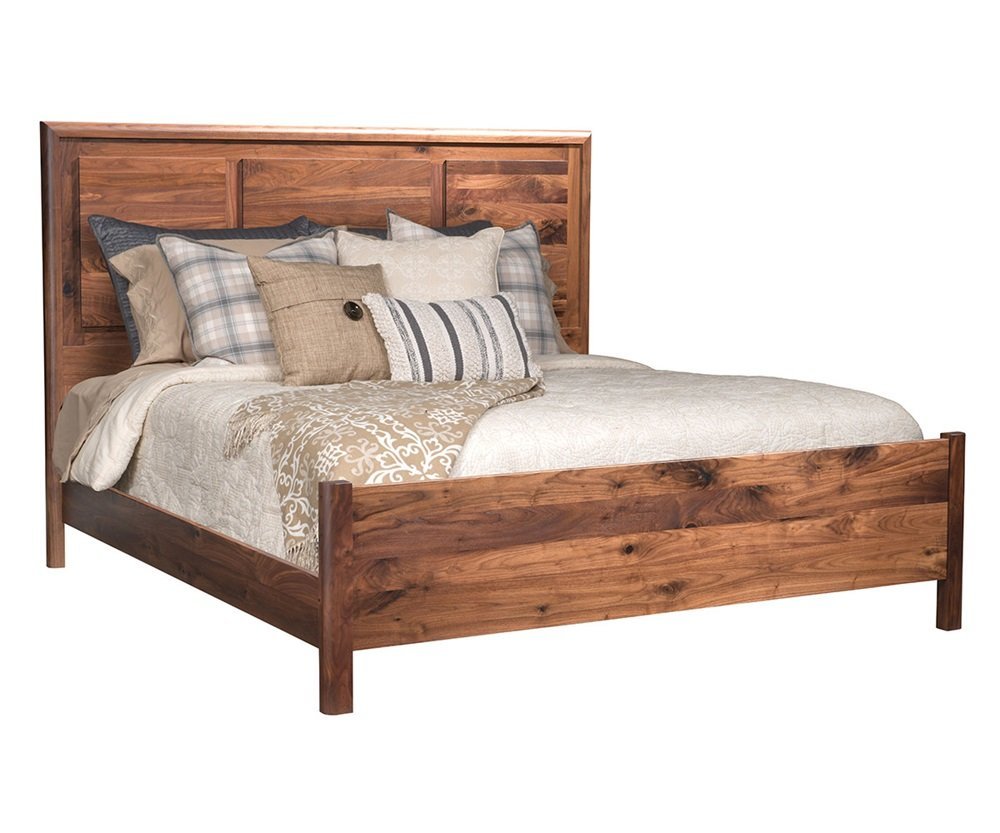 Country Amish Panel Beds and Slat Beds from DutchCrafters Amish