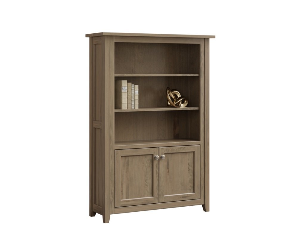 Parklane Bookcase with Bottom Doors from DutchCrafters Amish Furniture