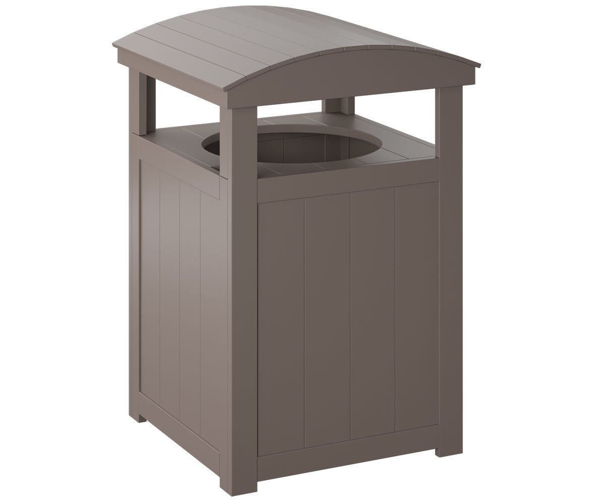 30 Gallon Commercial Trash Can | Durable Poly Lumber-