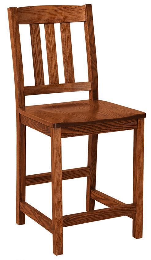 Mission Style Stool Mission Style Counter and Bar Stools | Solid Wood, Made in USA