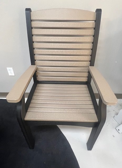 Amish Made Poly Lumber Outdoor Dining Chair Set of 4 In-Stock and