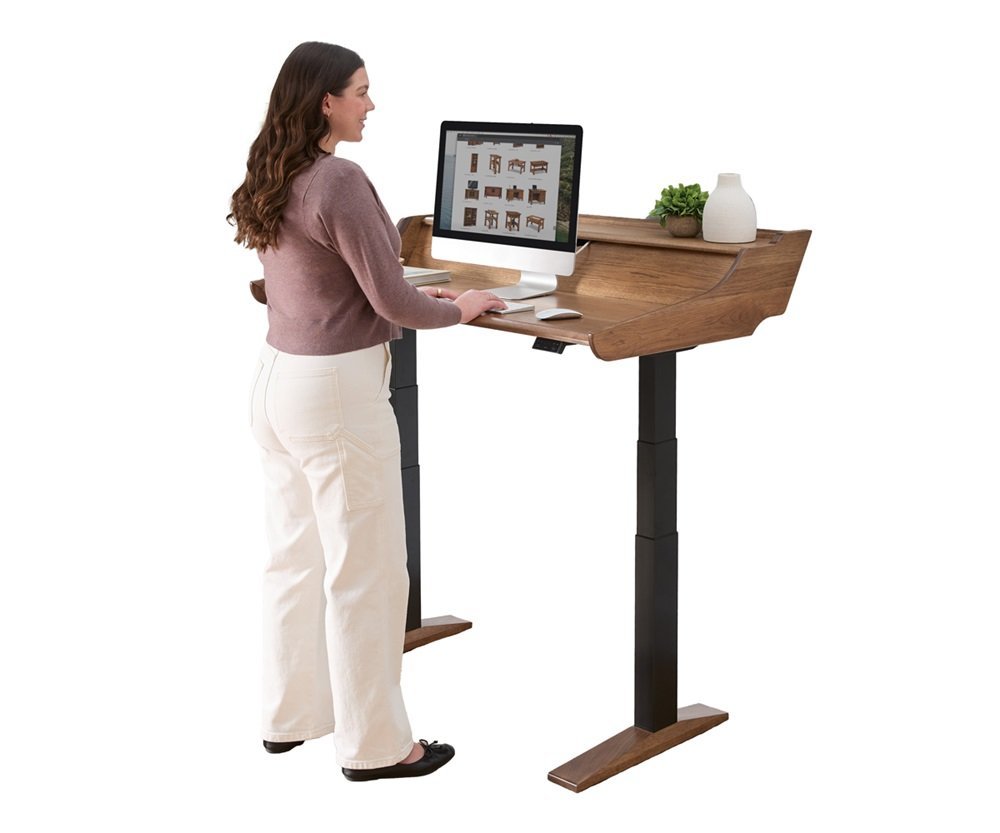 Audrey Amish Standing Desk – Adjustable Electric Desk |