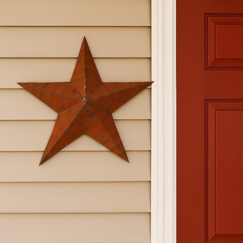 Jumbo Rustic Tin Barn Star - Amish Made in the USA