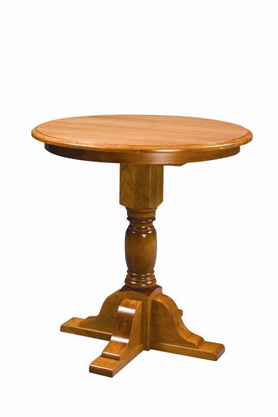 Single Pedestal North Glenn High Dining Table from