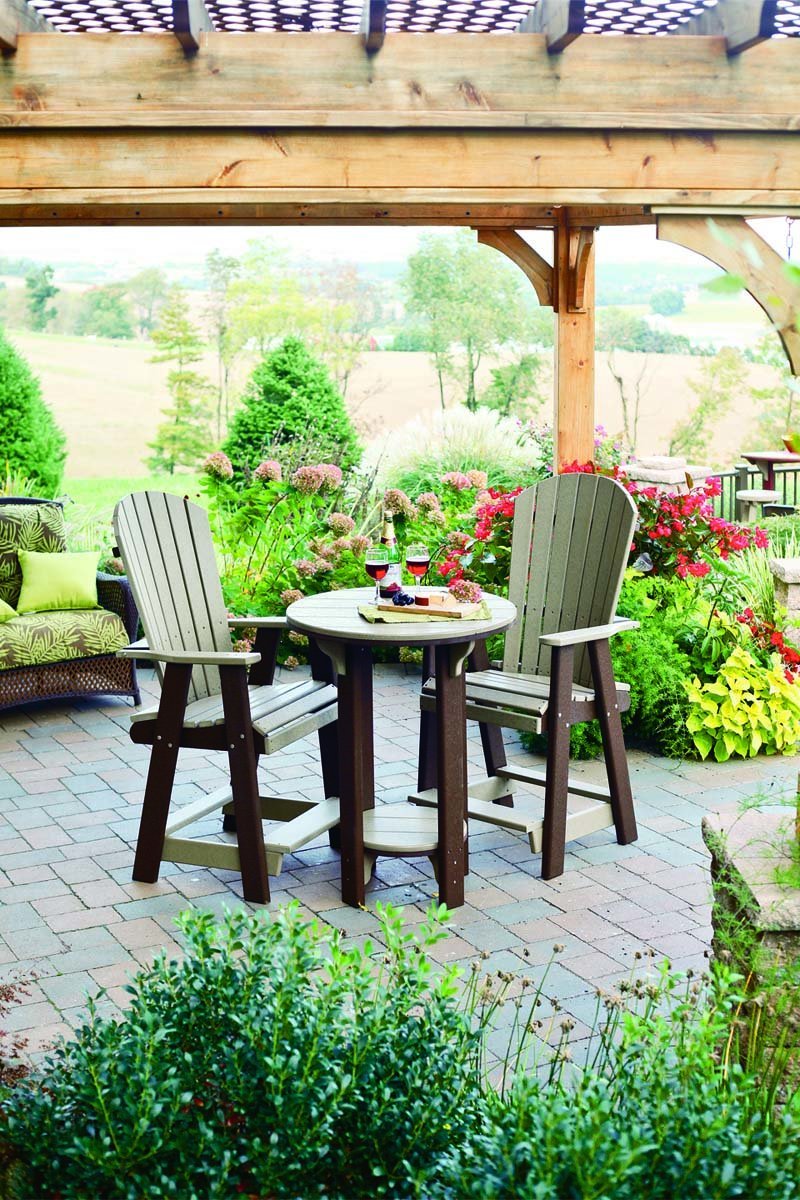 leisure world outdoor furniture on Leisure Lawns Recycled Plastic Poly Outdoor Pub Table From