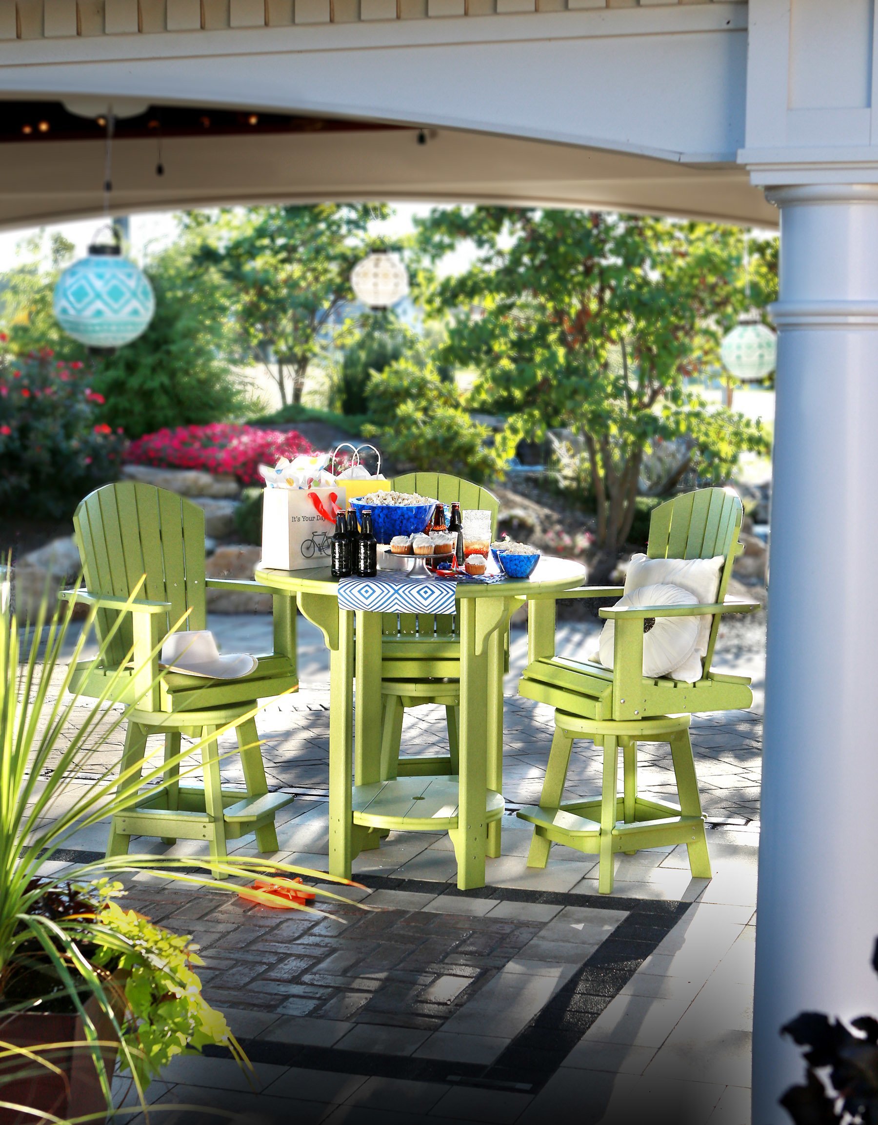 enjoy outdoor living coupon on Leisure Lawns Recycled Plastic Poly Outdoor Pub Table From
