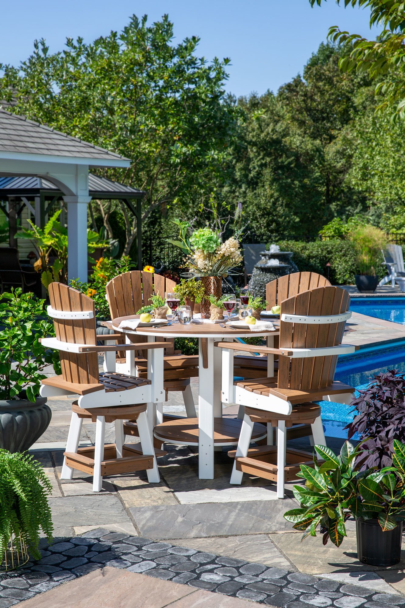 leisure world outdoor furniture on Leisure Lawns Recycled Plastic Poly Outdoor Pub Table From