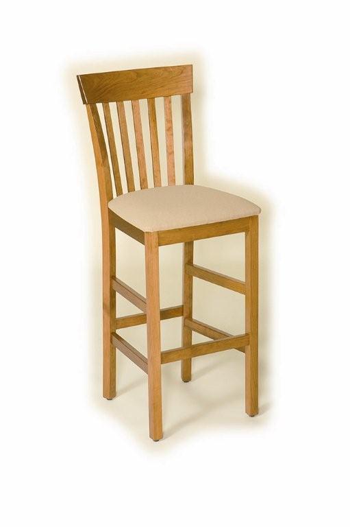 Trenton Solid Wood Bar Stool from DutchCrafters Amish Furniture