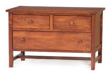 Lavina Shaker Low Chest of Drawers from DutchCrafters Amish Furniture