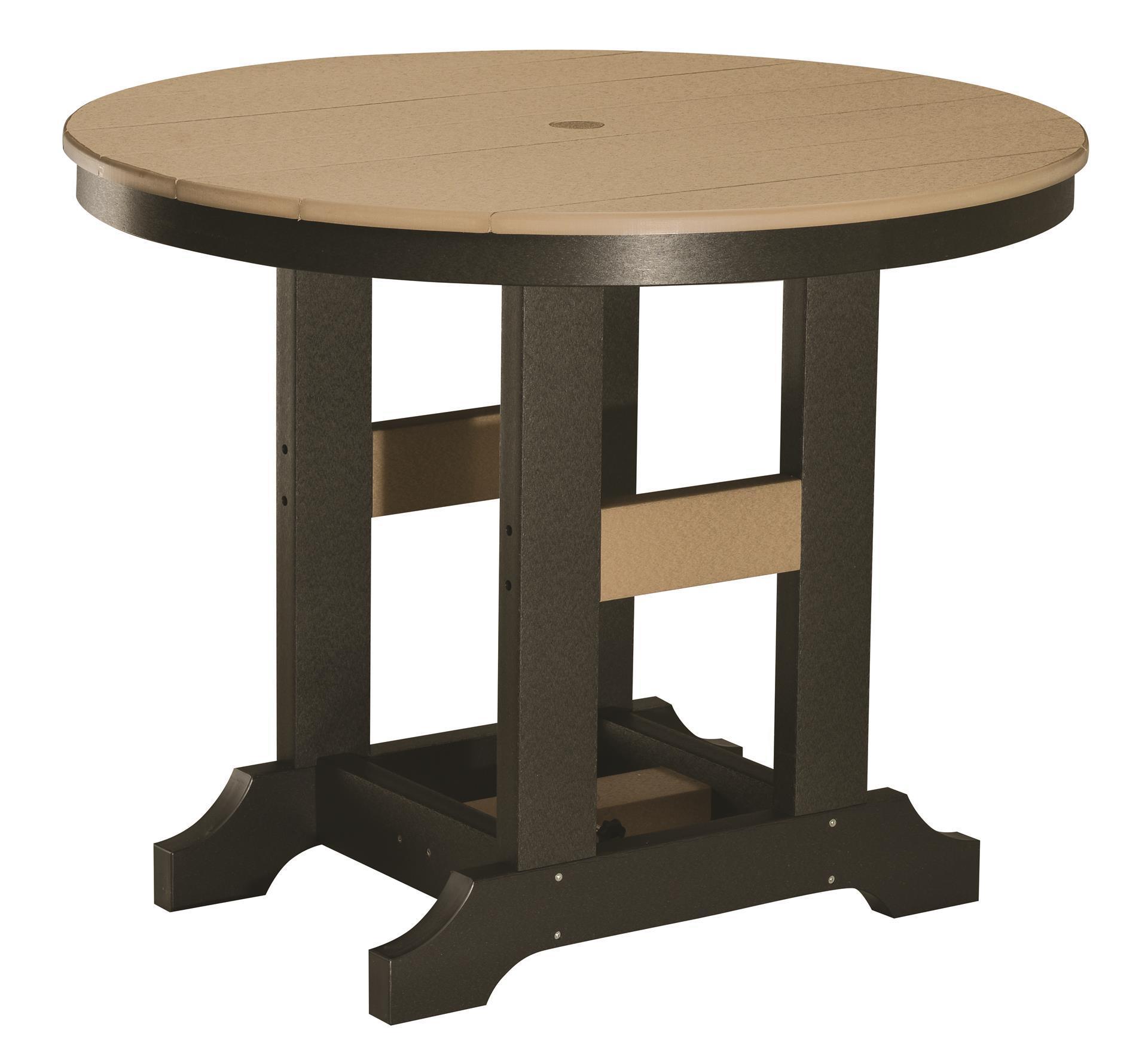 Berlin Gardens 38" Round Classic Dining Poly Patio Table from